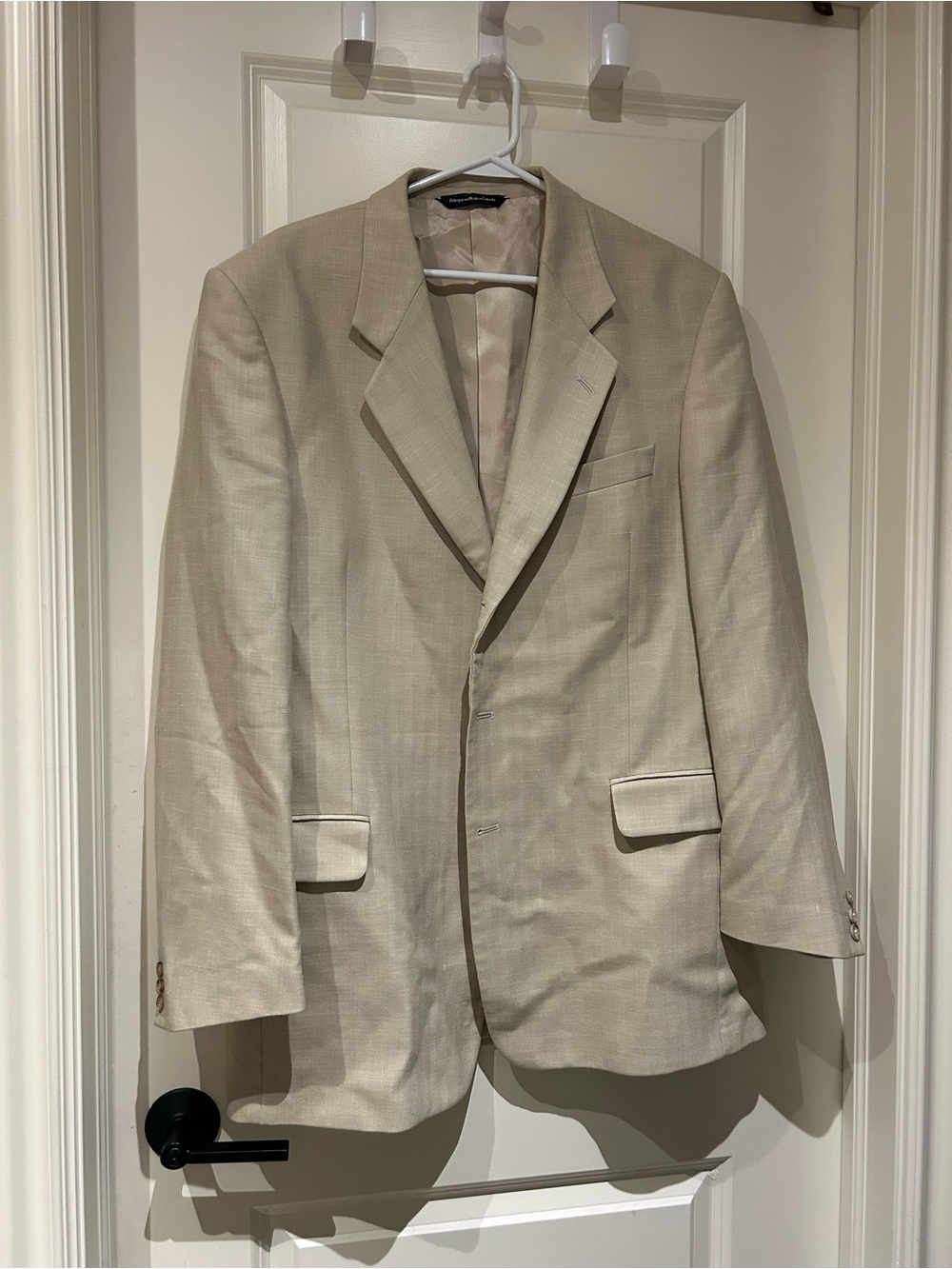 Men's Beige Blazer - Classic Neutral Suit Jacket